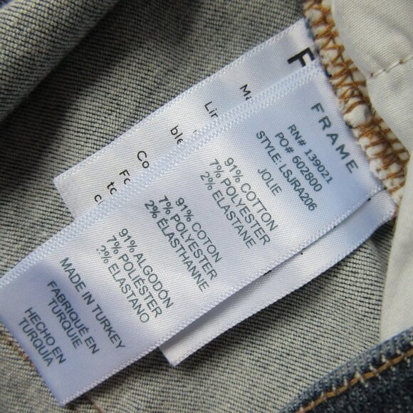 NWT FRAME Le Skinny de Jeanne in Jolie Destroyed Knee Stretch Jeans 25 $245 - Picture 4 of 7